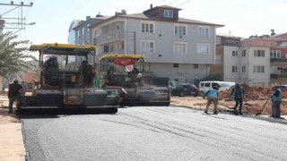 Körfezde altyapısı tamamlanan caddeler asfaltlanıyor