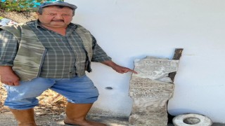 Köyceğizde çöplüğe atılmış 200 yıllık mezar taşı bulundu