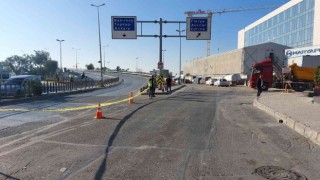 Küçükçekmecede çöken istinat duvarının dolgu işlemleri sürüyor