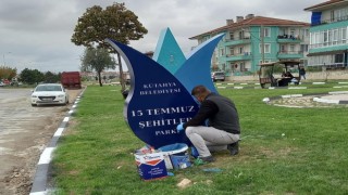 Kütahyada 15 Temmuz Şehitler Parkı yenileniyor