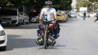 Lösemili çocuklar için 7 bin kilometre pedal çevirdi