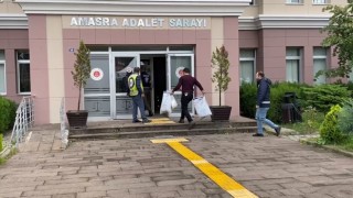 Maden ocağında toplanan deliller adliyeye getirildi