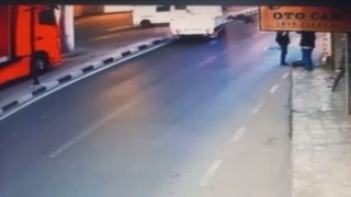 Manisada kaza anı kamerada