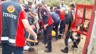 Mardinde akaryakıt yüklü tır devrildi: 1 yaralı