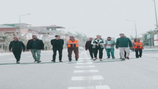 Merkezefendi Mahallesinde yol ve kaldırım çalışması tamamlandı