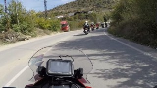 Motosiklet sürücüleri doğayla iç içe eğitim aldı