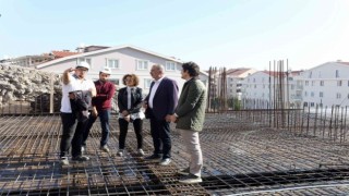 Mudanyada kapalı pazar yerinde çalışmalar sürüyor