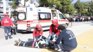 Muğlada gerçeği aratmayan afet tatbikatı