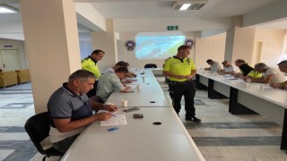 Muğlada trafik ekiplerine kaza tutanağı eğitimi