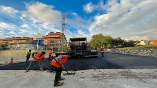 Oramiral Orhan Karabulut Caddesine 300 ton asfalt