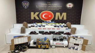 Orduda kaçak tütün mamulleri operasyonu