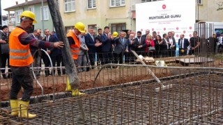 Orduda muhtarlık hizmet binasının temeli atıldı