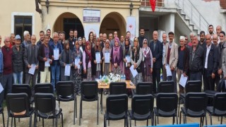 Organik tarım üreticileri sertifikalarını aldı