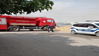 Otluk alanda çıkan yangın korkuttu