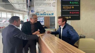 Özdemir terminal esnafıyla bir araya geldi