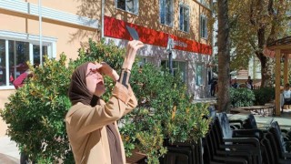 Parçalı güneş tutulması Denizliden de izlendi