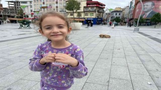 Rizede anaokulu öğrencilerinden örnek davranış