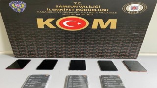 Samsunda kaçak cep telefonu ele geçirildi