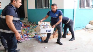 Şanlıurfada tarihi geçmiş binlerce ürün imha edildi