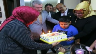 Şehidin oğluna doğum günü sürprizi