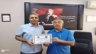 Serdar Ünsaldan Muharrem Verberi ve Serhat Türkeliye teşekkür belgesi