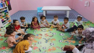 Silopili çocuklar Kuran kurslarında hem öğreniyor hem de eğleniyor