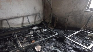 Sinopta apartman dairesinde yangın