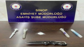 Sinopta durdurulan araçtan uyuşturucu çıktı