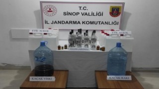 Sinopta kaçak alkol operasyonu