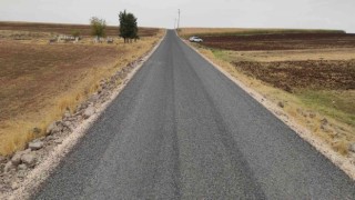 Siverek kırsalında yol yapım çalışması