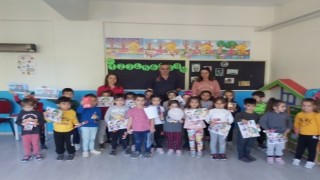 Sökede minik öğrencilere Jandarmadan trafik eğitimi