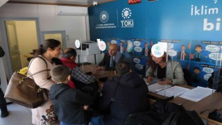Sosyal konut tırına Samsunlulardan yoğun ilgi