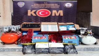 Tekirdağda 196 bin makaron ele geçirildi