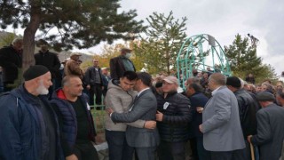 Trafik kazasında hayatını kaybeden bekçi Temel Aslantürk törenle son yolculuğuna uğurlandı