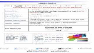Tuncelide sağanak yağış uyarısı