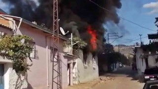 Tüpten sızan gaz bomba gibi patladı, evde yangın çıktı