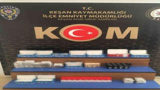 Tütünle doldurulmuş binlerce makaron ele geçirildi