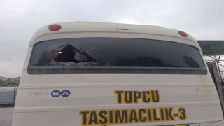 U14 maçı sonrası takım otobüsünü taşladılar