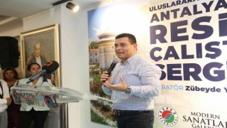 Uluslararası Antalya Resim Çalıştayı Sergisi kapılarını açtı