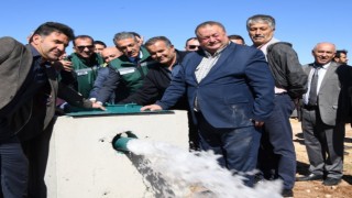 Vali Akkoyun Taşkale Göleti vana açılışına katıldı