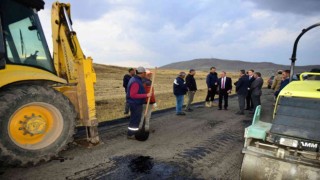 Vali Öner, yol çalışmalarını denetledi