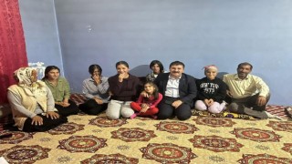 Vali ve Belediye Başkan Vekili Sarıibrahimden 8 çocuklu aileye ziyaret