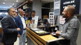 Van TSO Başkan Adayı Faruk Binerden esnafa ziyaret