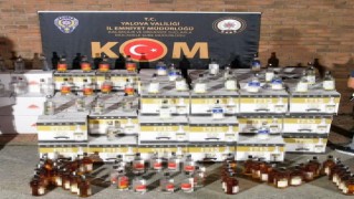Yalovada bin 380 şişe kaçak alkol ele geçirildi