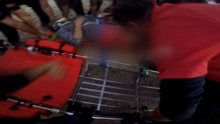 Yamaçta ayağı kırılan vatandaşa helikopterle nefes kesen kurtarma