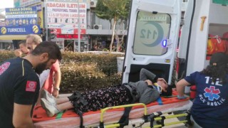 Yaya geçidinde otomobilin çarptığı genç kız yaralandı