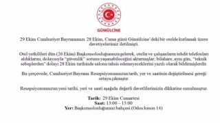 Yunanistandaki 29 Ekim resepsiyonu tehdit telefonları nedeniyle ertelendi