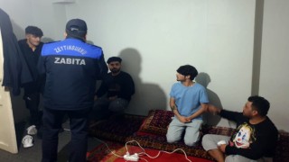 Zeytinburnunda günübirlik pansiyon operasyonu: 350 kaçak göçmen yakalandı