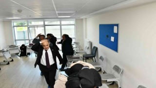 10 binin üzerinde öğrencinin katılımıyla deprem anı ve tahliye tatbikatı