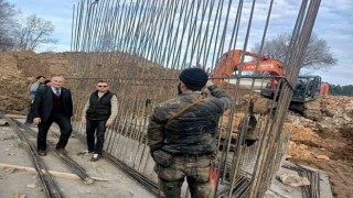 16 köyün kullandığı köprünün yapımı başladı
